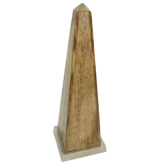 Hampstead Large Wooden Obelisk In Natural