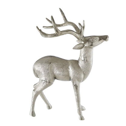 Velis Small Floor Standing Aluminum Stag In Nickel