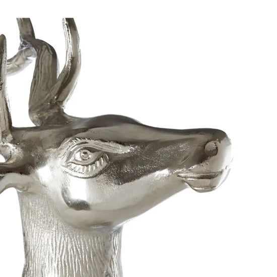 Velis Large Floor Standing Aluminum Stag In Nickel