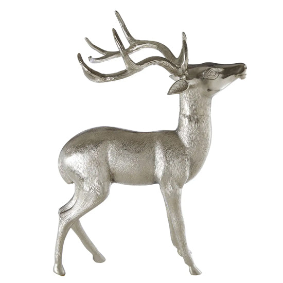 Velis Large Floor Standing Aluminum Stag In Nickel