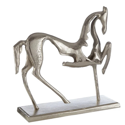 Hampstead Aluminium Horse Ornament In Silver