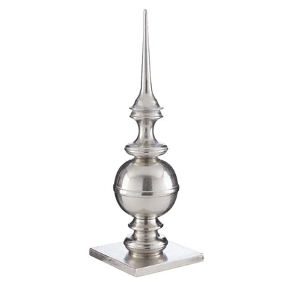 Fifty Five South Small Aluminium Rough Obelisk In Nickel