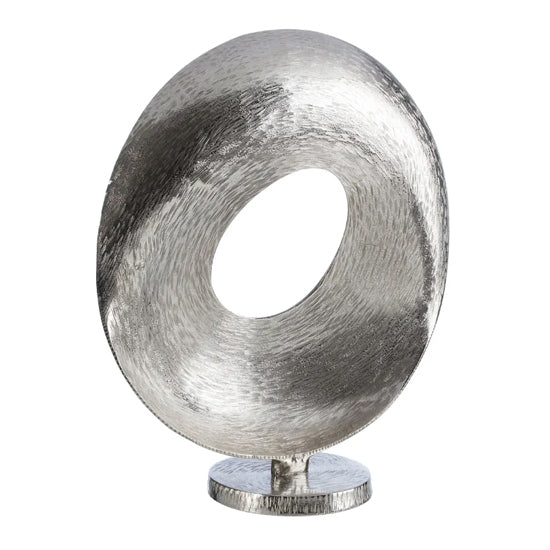 Fifty Five South Aluminium Grind Sculpture In Nickel