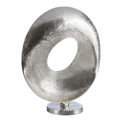 Fifty Five South Aluminium Grind Sculpture In Nickel