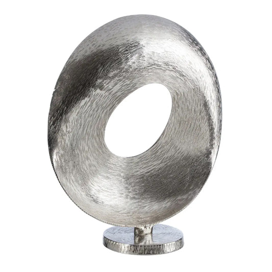 Fifty Five South Aluminium Grind Sculpture In Nickel