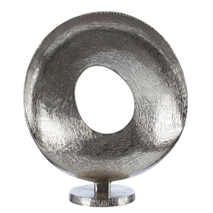 Fifty Five South Aluminium Grind Sculpture In Nickel
