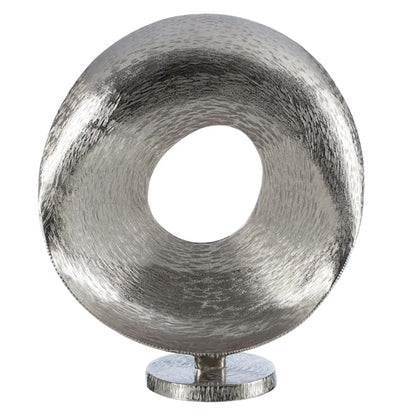 Fifty Five South Aluminium Grind Sculpture In Nickel