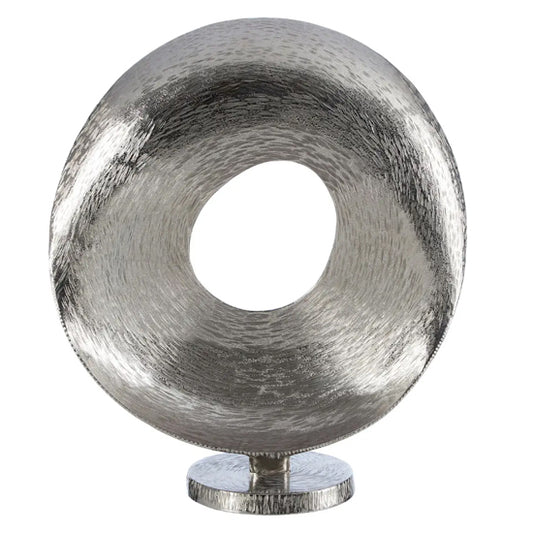 Fifty Five South Aluminium Grind Sculpture In Nickel