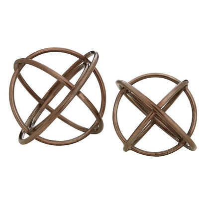 Nexus Aluminium Set Of 2 Sculptures in Bronze