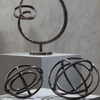 Nexus Aluminium Set Of 2 Sculptures in Bronze