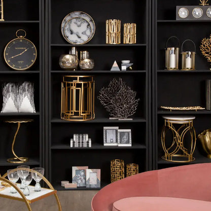 Prato Large Cast Aluminium Coral Sculpture In Gold