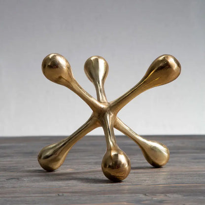 Prato Cast Aluminium Jack Sculpture In Gold