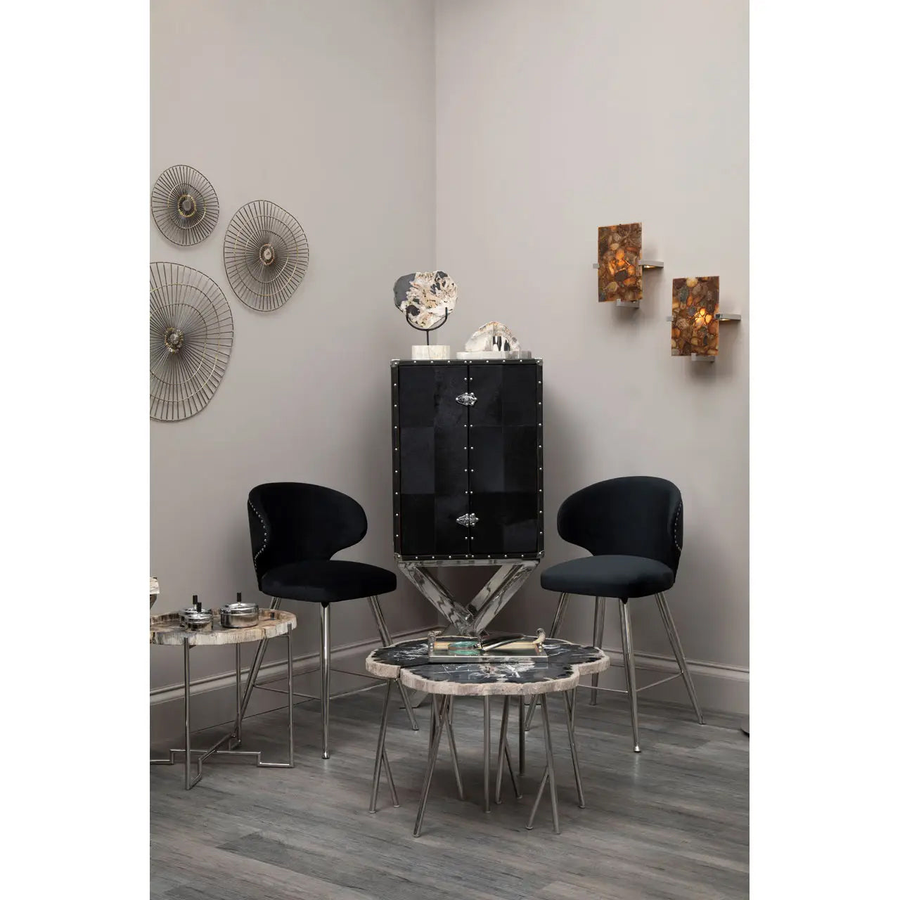 Mirano Medium Abstract Wall Art In Gold