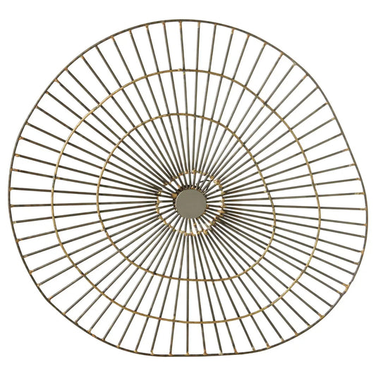 Mirano Medium Abstract Wall Art In Gold