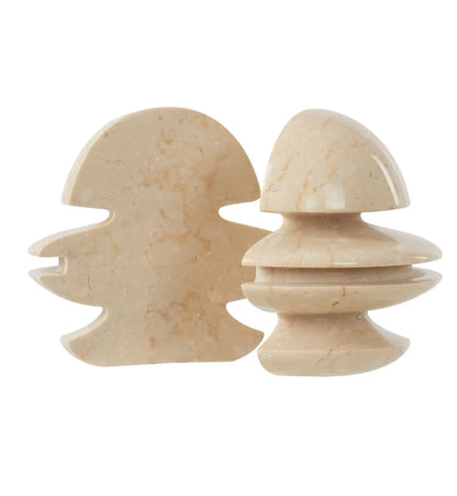 Sura Soma Set Of 2 Bookends In Polished Natural