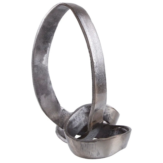 Prato Cast Aluminium Knot Sculpture In Black