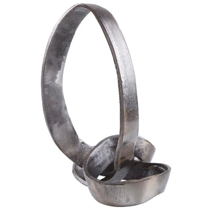 Prato Cast Aluminium Knot Sculpture In Black