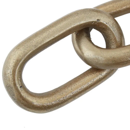 Prato Aluminium Chain Sculpture In Gold