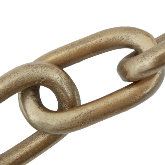 Prato Aluminium Chain Sculpture In Gold
