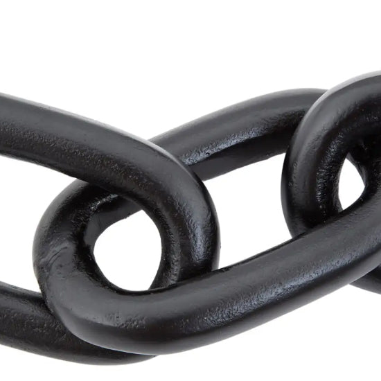Prato Aluminium Chain Sculpture In Black