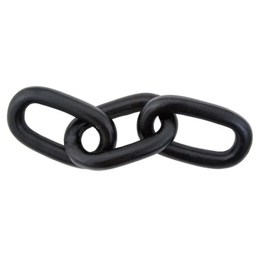 Prato Aluminium Chain Sculpture In Black