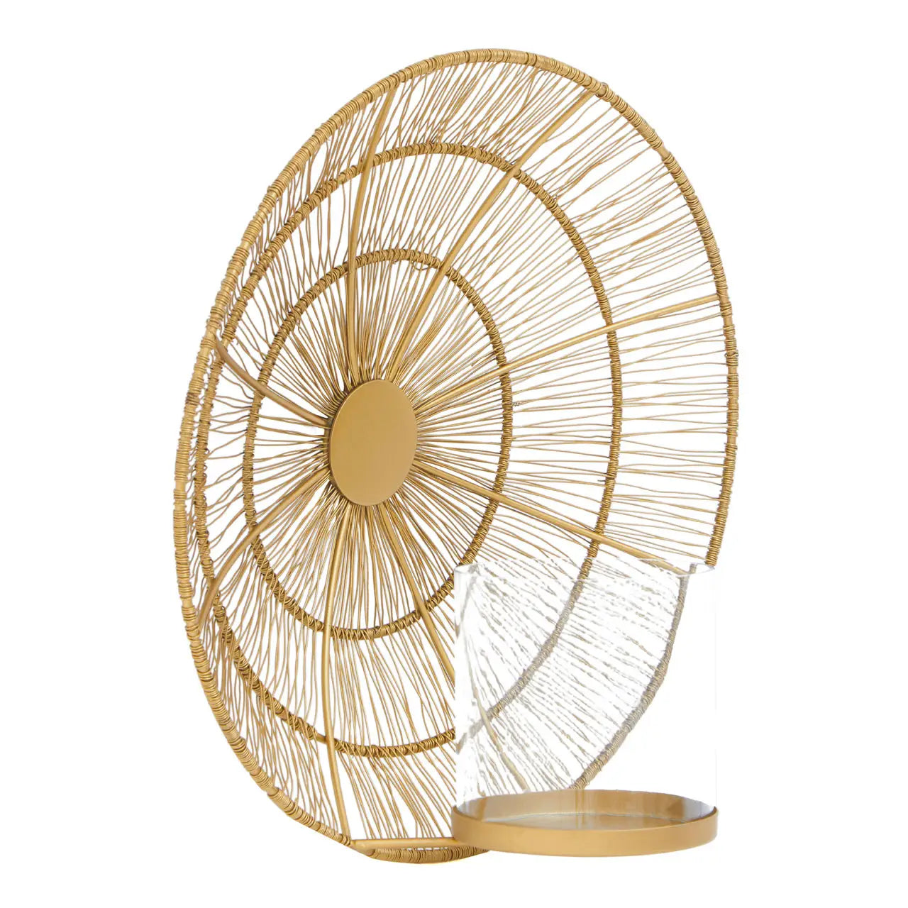 Enzo Wire Wall Sconce In Gold