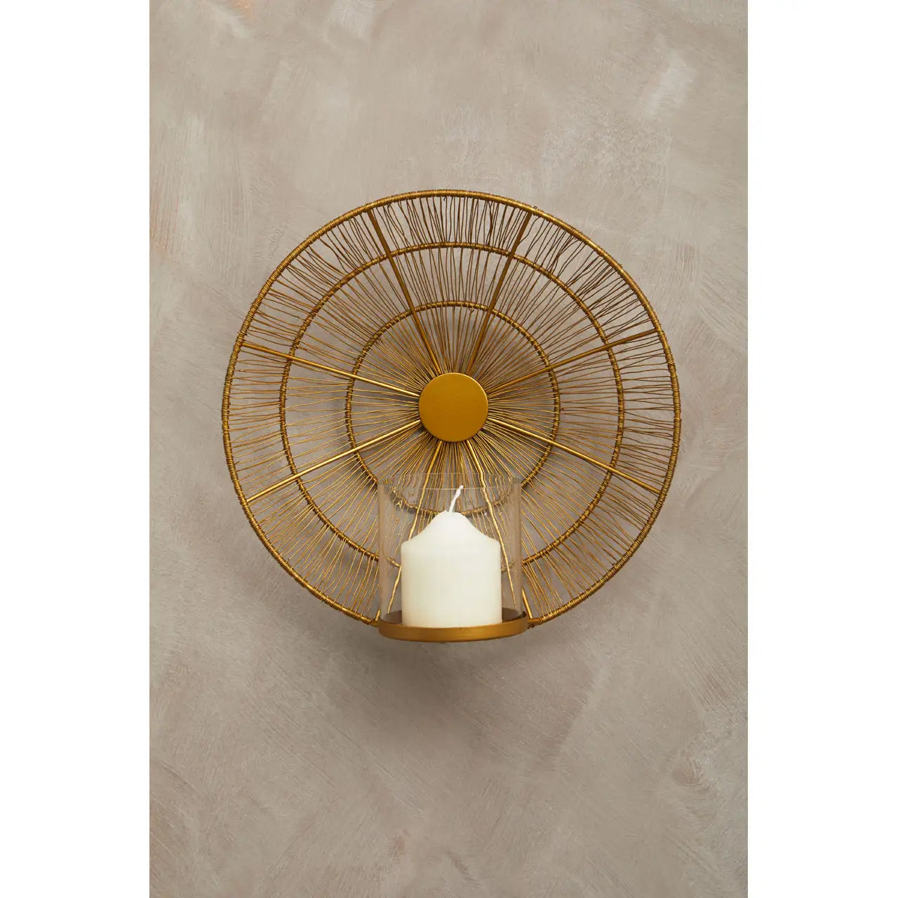 Enzo Wire Wall Sconce In Gold