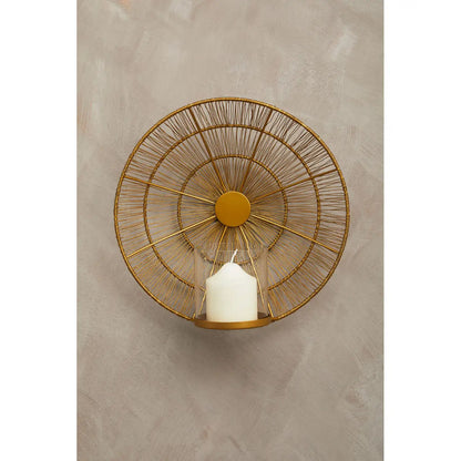 Enzo Wire Wall Sconce In Gold