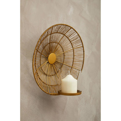 Enzo Wire Wall Sconce In Gold