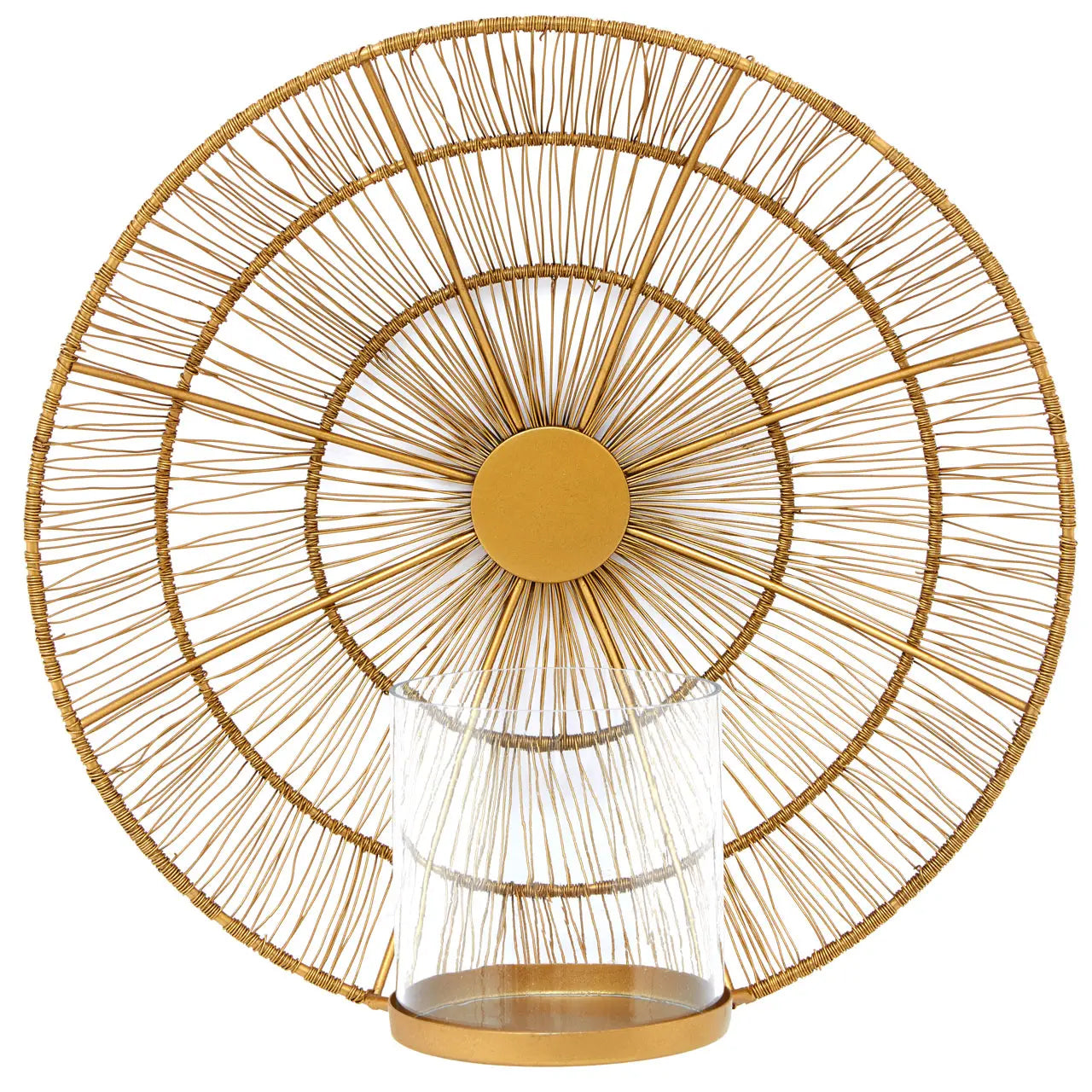 Enzo Wire Wall Sconce In Gold