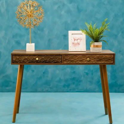 Evra Metal Dandelion Sculpture In Gold With White Marble Base