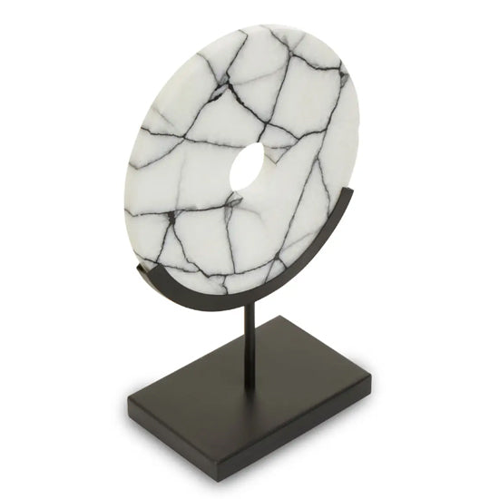Marmara Marble Sculpture In Black And White
