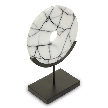 Marmara Marble Sculpture In Black And White