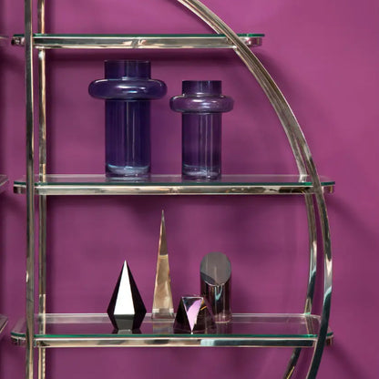 Carrie Glass Crystal Obelisk Sculpture In Clear