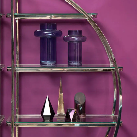 Carrie Glass Crystal Ornament In Black