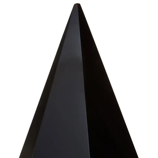 Carrie Glass Crystal Ornament In Black