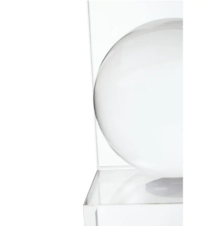 Carrie Glass Set Of 2 Bubble Bookends In Clear