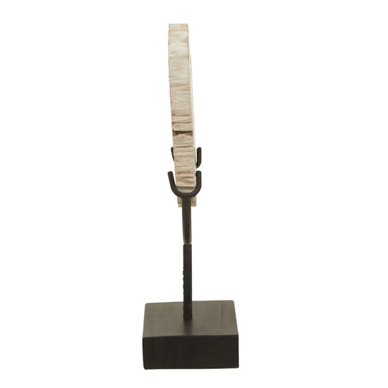 Relic Small Petrified Wood Sculpture In Natural