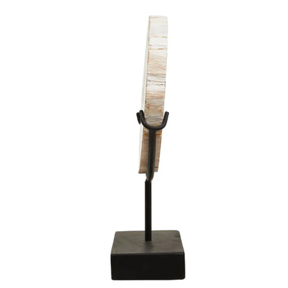 Relic Large Petrified Wood Sculpture In Natural