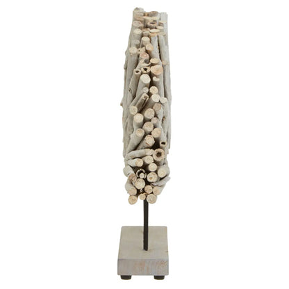 Seraya Drift Wood Sculpture In White