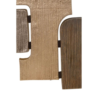Simbolo Assorted Metal Wall Sculpture In Gold