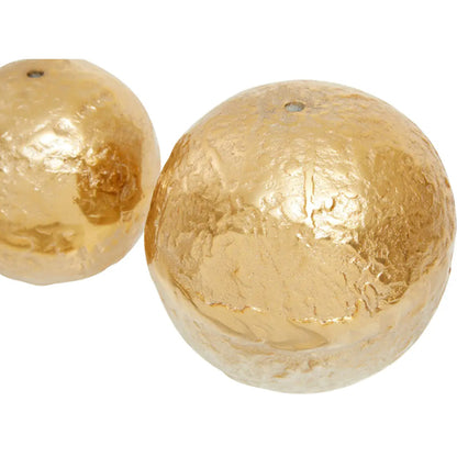 Dion Aluminium Set Of 3 Deco Balls In Gold