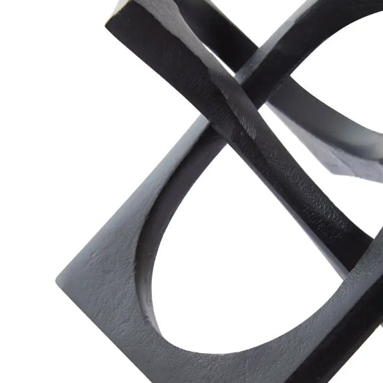 Prato Aluminium Geometrics Sculpture In Black