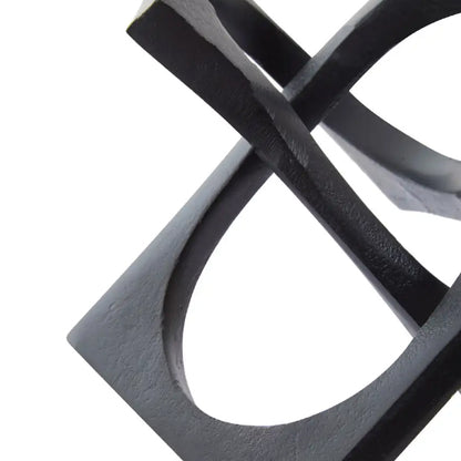 Prato Aluminium Geometrics Sculpture In Black