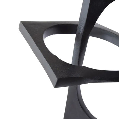 Prato Aluminium Geometrics Sculpture In Black