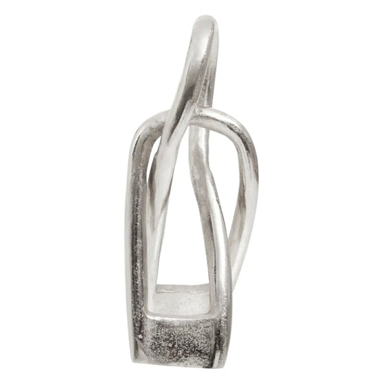 Prato Small Cast Aluminium Sculpture In Black Nickel