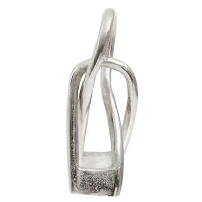 Prato Small Cast Aluminium Sculpture In Black Nickel