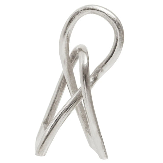 Prato Small Cast Aluminium Sculpture In Black Nickel