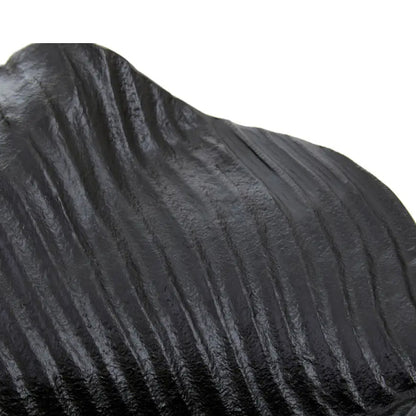 Prato Aluminium Wavy Leaf Dish In Rough Black