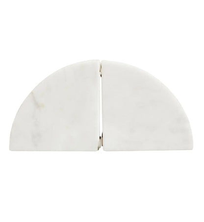 Oleena Onyx Stone Set Of 2 Bookends In Black And White